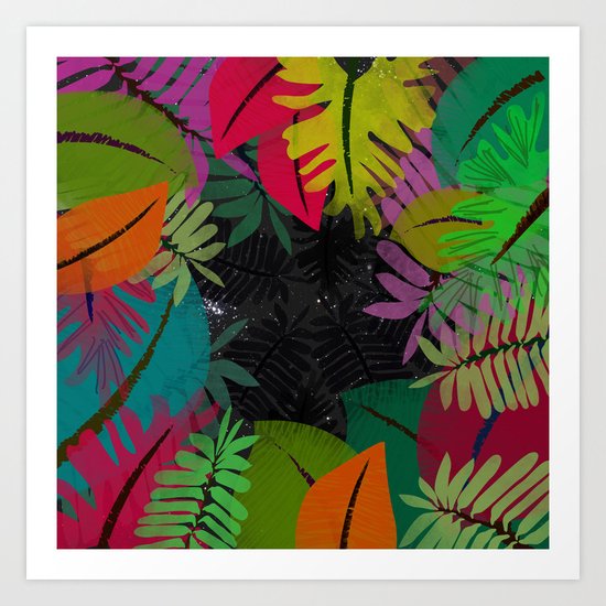 Cosmic Jungle Art Print