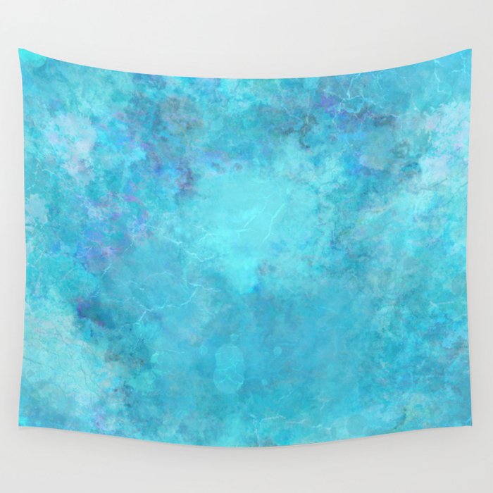 Water light blue Wall Tapestry