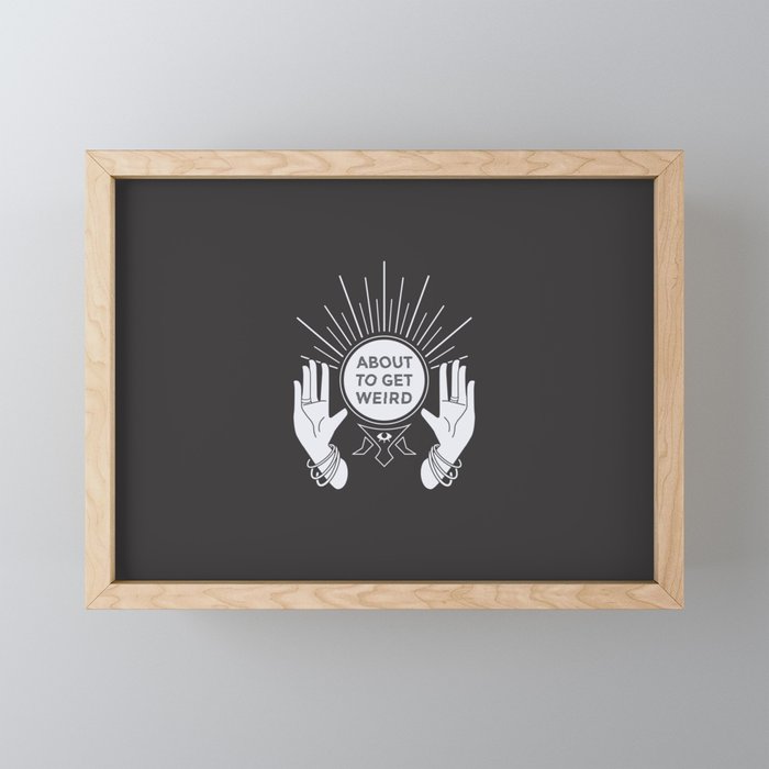 Weird Future Framed Mini Art Print