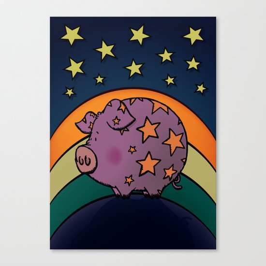 Peter The Magic Pig Canvas Print