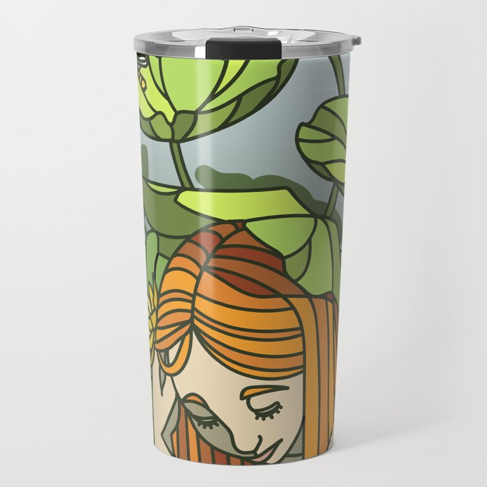 Lotus Capped Travel Mug