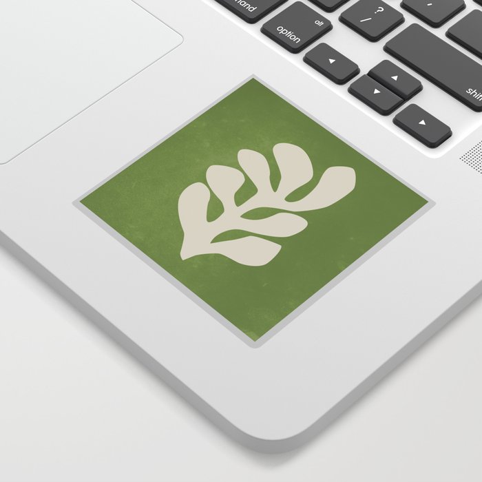 Forest Green Leaf: Matisse Paper Cutouts V Sticker