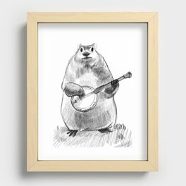 Chester and the Banjo Recessed Framed Print