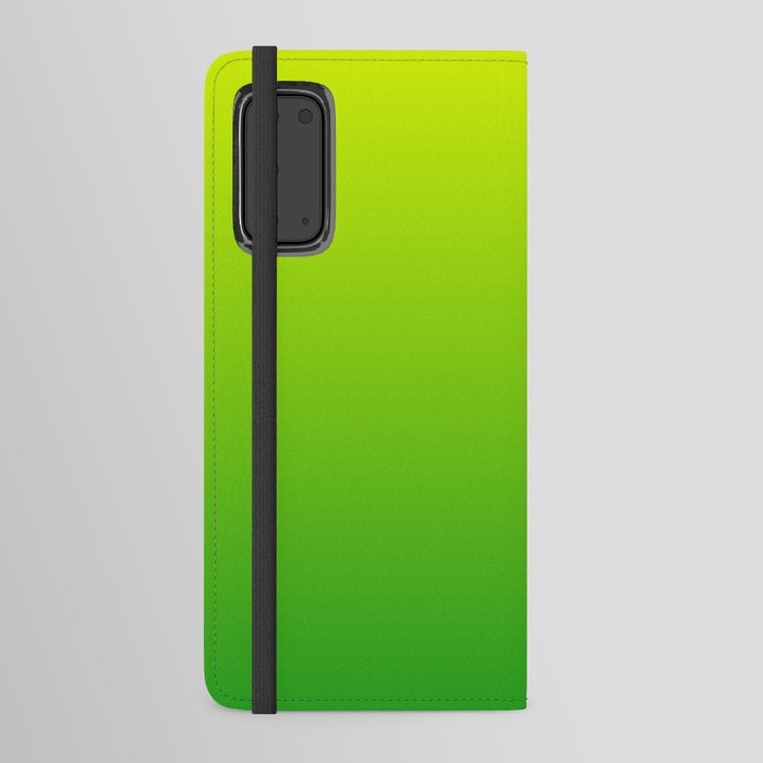 LIME GREEN OMBRE COLOR Android Wallet Case