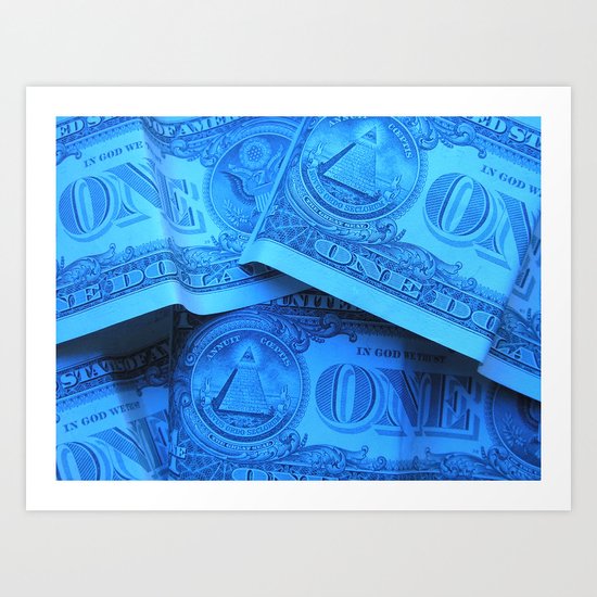 Four Crisp Dollar Bills Art Print
