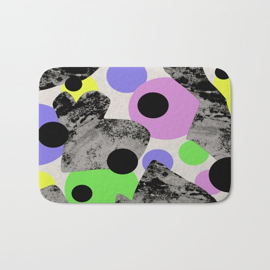 Pastels and Textures Bath Mat