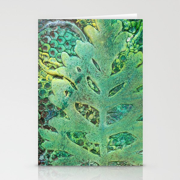 Textured Leaf Stationery Cards