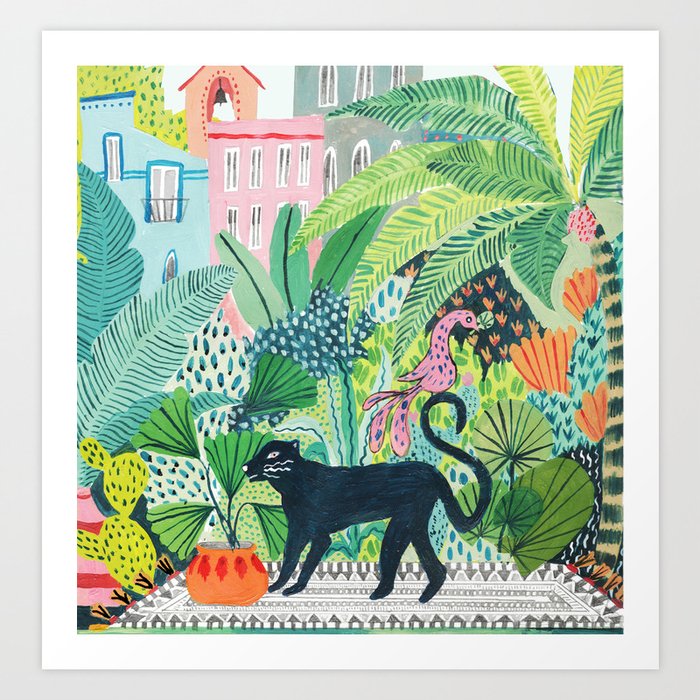 Jungle Panther Art Print