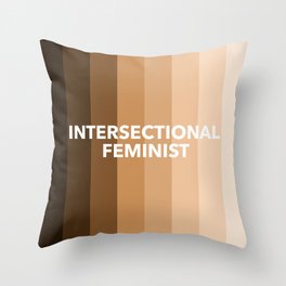 Intersectional Feminist Feminism Women rights art Throw Pillow