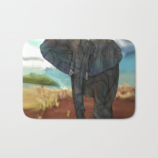 African Elephant Bath Mat