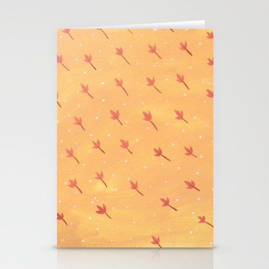 Leaves pattern Stationery Cards