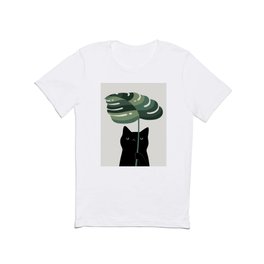 Cat and Plant 16 T Shirt | Feelgood, Planters, Nature, Relax, Soothing, Curated, Grow, Catandplant, Garden, Indoorplant 