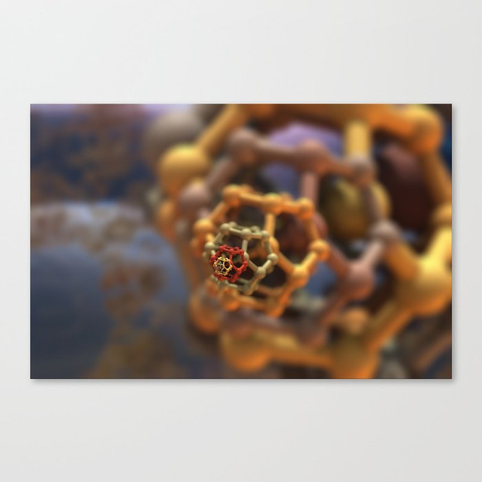 Micro Shapes in Space Canvas Print