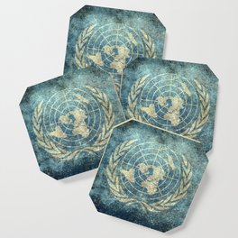 United Nations Flag - Vintage version Coaster