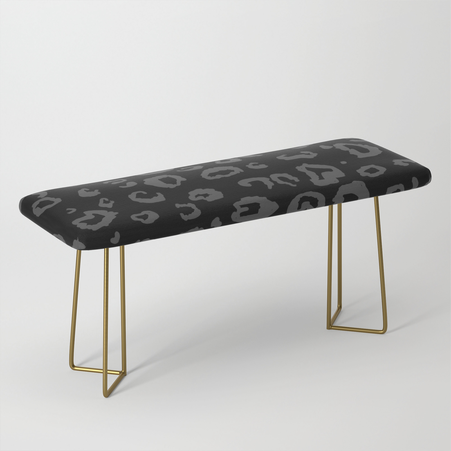 Black And Gray Leopard Bench By Christyleigh Society6