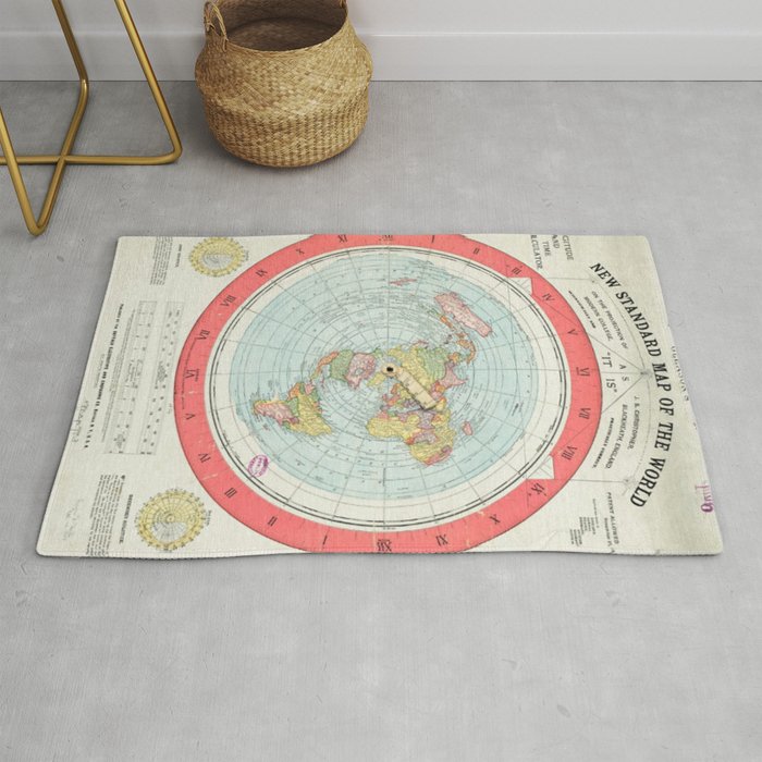 Alex Gleason's New Standard Map Of The World Flat Earth Rug