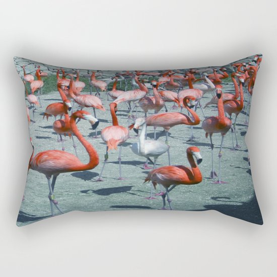 Flamingo 4 Rectangular Pillow
