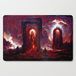 At the Gates of Hell Cutting Board