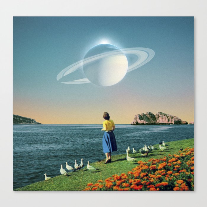 Watching Planets Canvas Print