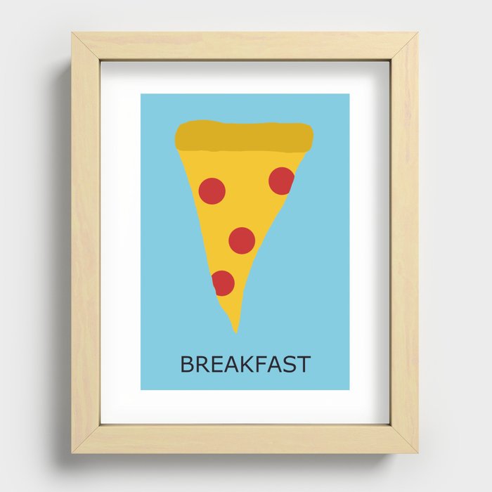 OH PIZZA Recessed Framed Print