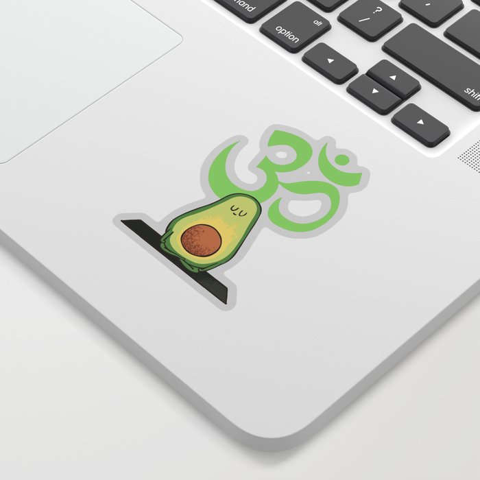Om Avocado Sticker