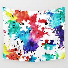 puzzle painting Wall Tapestry