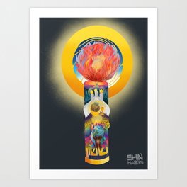 Advent: Candle of Joy Art Print