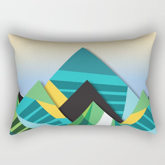 Cosmic Mountains No. 2 Rectangular Pillow