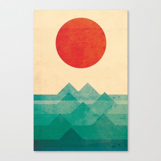 The ocean, the sea, the wave Canvas Print