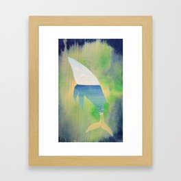 Beached Whale Framed Art Print