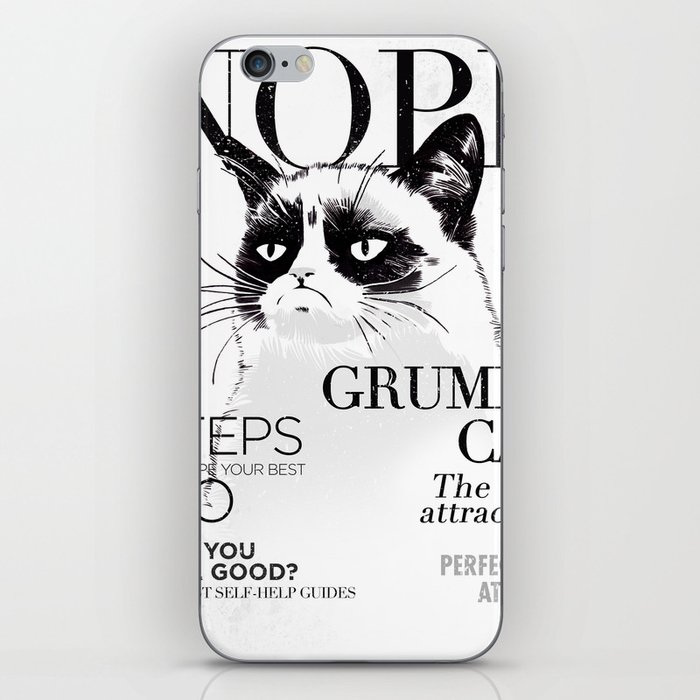 Grumpy the cat iPhone Skin