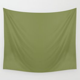 Solid Color Pantone Turtle Green 17-0330 Wall Tapestry