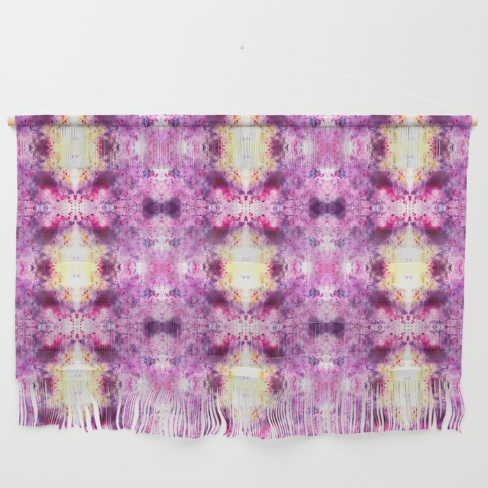 Purple Tye-Dye Kaleidoscope Wall Hanging