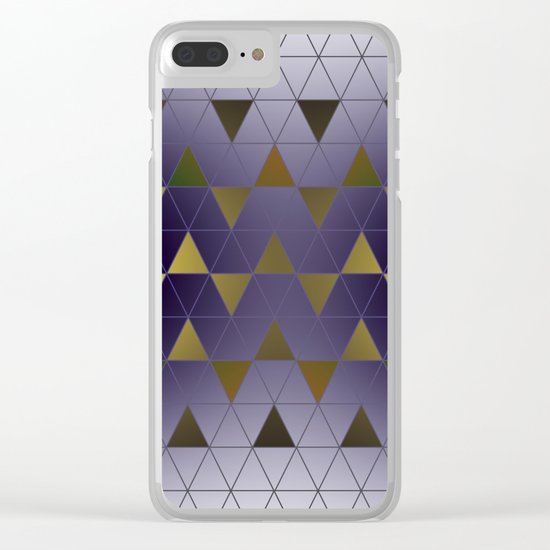 Golden Triangles Clear iPhone Case