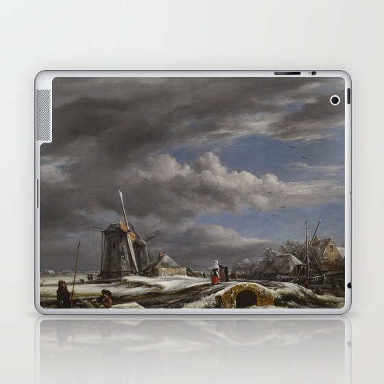 Windmill Vintage John Constable painting Laptop & iPad Skin