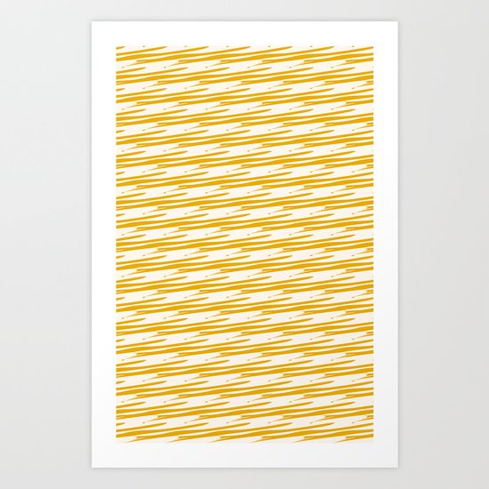 Geometric seamless pattern similar to 1960s wallpaper design. Art Print