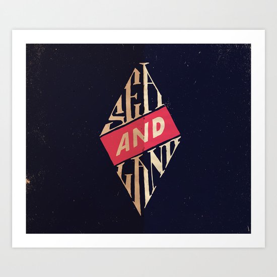 Sea and Land Art Print