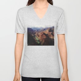 The Colorado Runs Through Marble Canyon V Neck T Shirt