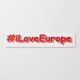 "#iLoveEurope" Cute Design. Buy Now Canvas Print