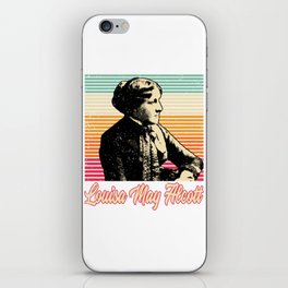 Vintage Louisa May Alcott, Louisa May Alcott Print iPhone Skin