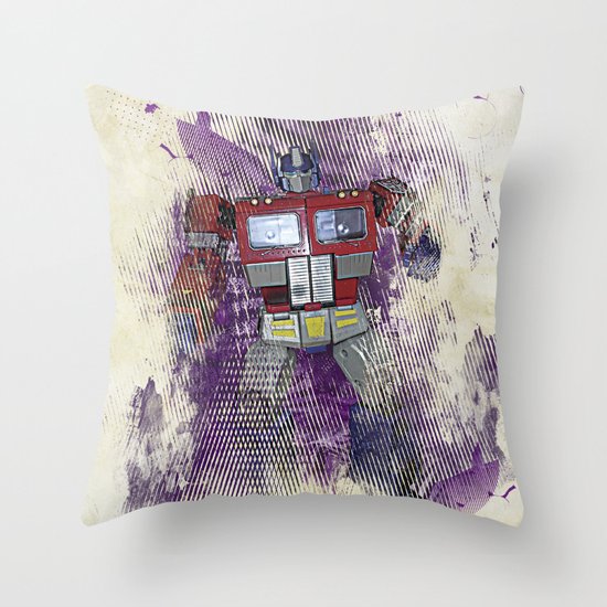 G1 - Optimus Prime Throw Pillow