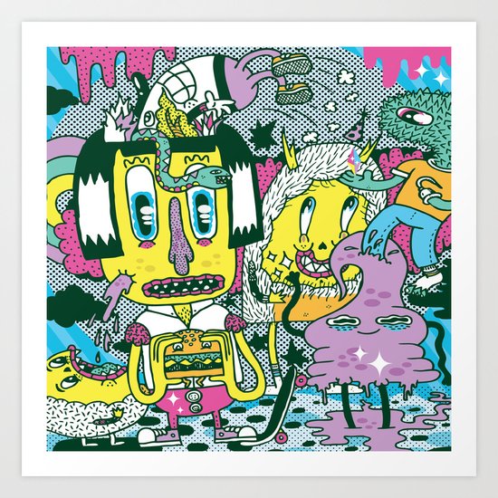 Catching Ideas. Art Print