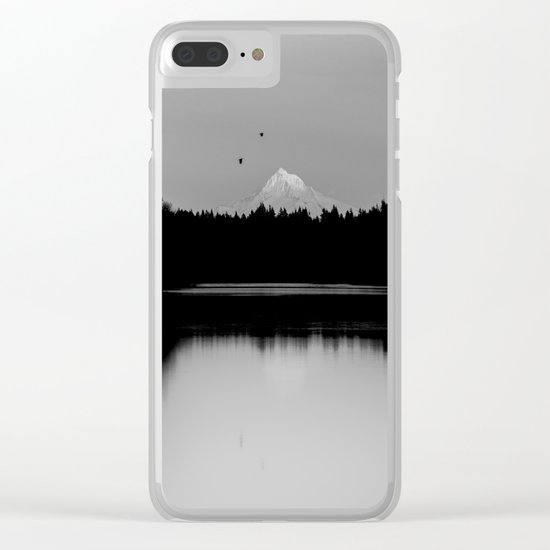 Mound Hood Reflection II Clear iPhone Case