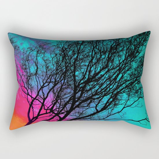 Behind The ol' Crape Myrtle Rectangular Pillow