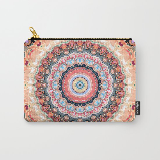 Textured Circles Abstract Carry-All Pouch