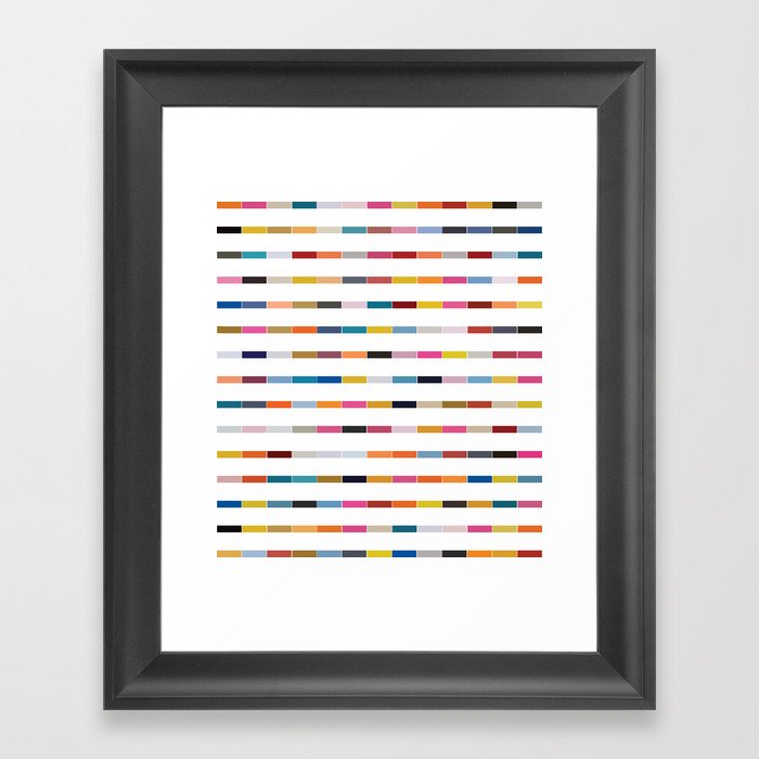 Dot // Dash // Dash // Dot Framed Art Print