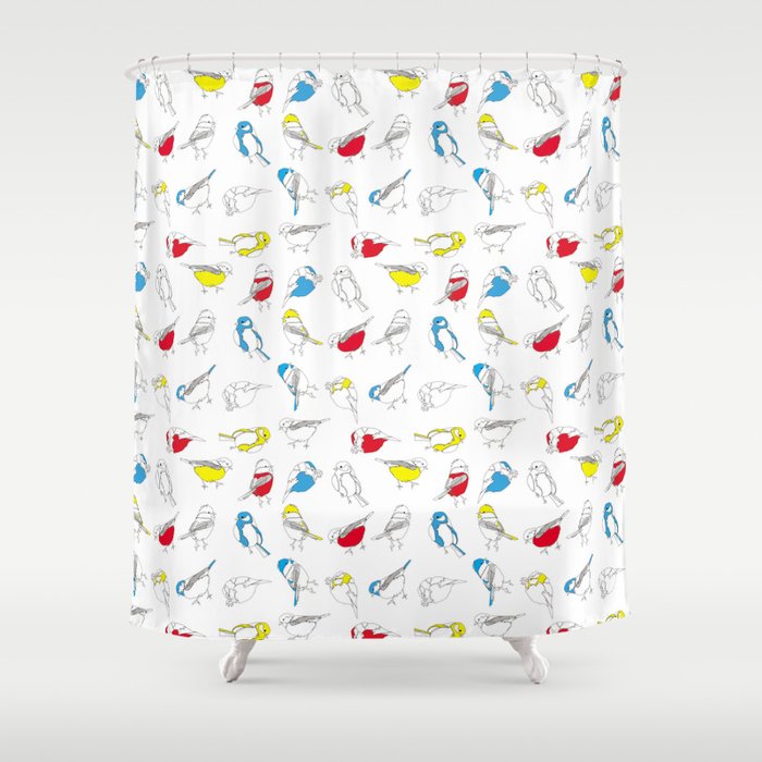 Primary Tits Shower Curtain