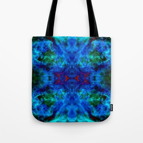Slate Marble Clouds - Deep Sea Tote Bag