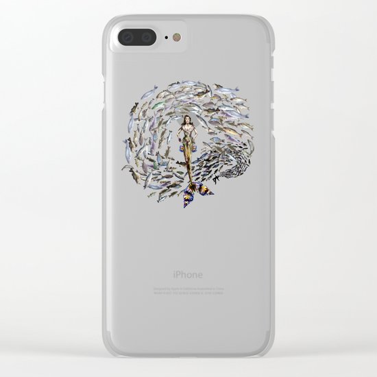 Mermaid in Monaco Clear iPhone Case