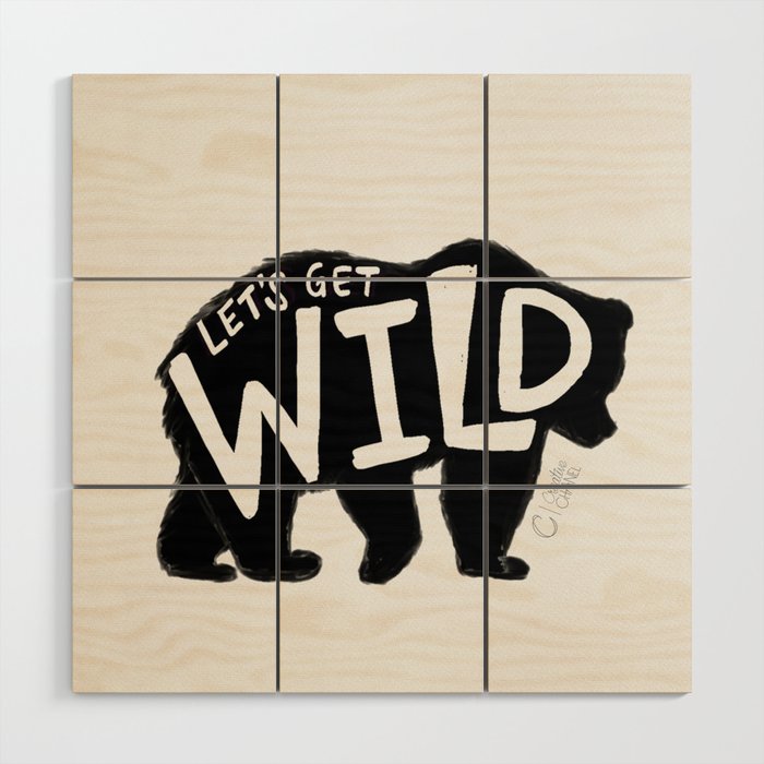 Get Wild Wood Wall Art